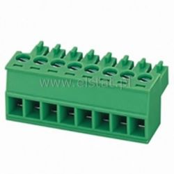 Listwa montaż. kątowa 8-zacisk. żeńska r = 3,81