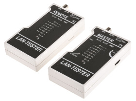 Tester kabli sieciowych Silfox Tester sieci RJ11, RJ12, RJ45 SFXB