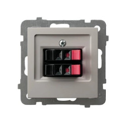 AS Gniazdo głośnikowe podwójne kaszmir GG-2G/m/82