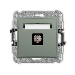 ICON Mechanizm gniazda antenowego pojedynczego TV szałwiowy 61IGTV-1