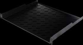 EZFS-19-1-60-B 19" shelf, 1 U, 600 mm, black