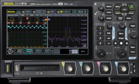 DHO914 Digital storage oscilloscope, 125 MHz, 4 channels, 16 digital ch