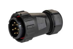 Złącze wielostykowe przemysłowe 8-pinowe Montaż na kablu Wtyczka RS PRO