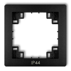 DECO Ramka pośrednia do łączników SITODRUK IP44 czarny mat 12DRPH