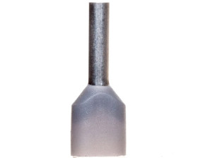 Końcówka tulejkowa podwójna izolowana /szara/ TV 0,75-8 /100szt./