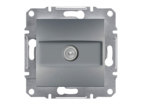 ASFORA Gniazdo antenowe TV końcowe (1dB) stal EPH3200162 SCHNEIDER ELECTRIC