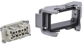 Wzmocnione złącze zasilania 10-pinowe HARTING 16A 500 V Żeński