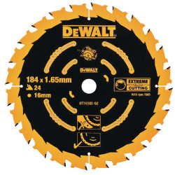 DEWALT DT10302-QZ Circular Saw Blade 184 x 16mm x 24T Corded Extreme Framing
