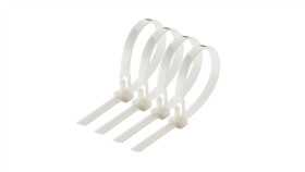 Opaska Kablowa Wielokrotnego Użytku 8X250mm, Biały (100 Szt/Op) (37-176)