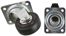 Koło samonastawne średnica kabla 80mm Płyta Tente 70kg wysokość całkowita 108mm