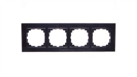 Sentia Ramka Poczwórna Czarna 1474-61