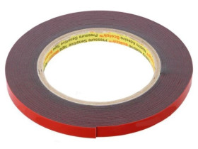 3M 4611 9MM 5.5M Taśma: mocująca W: 9mm L: 5,5m Thk: 1100um akrylowy ciemnoszary