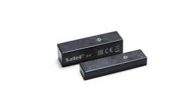 Czujka kontaktronowa systemu alarmowego, nawierzchniowa, magnetyczna, duża, ciemnoszara, Satel