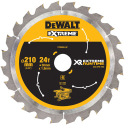 DEWALT DT99565-QZ FlexVolt XR Table Saw Blade 210 x 30mm x 24T