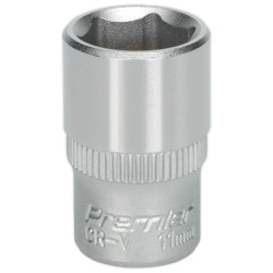 Sealey S1411 Walldrive Socket 11mm 1/4&quot;sq Drive