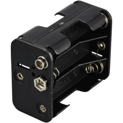 TRU COMPONENTS TC-13220544 Battery tray 6x AA Stud socket 61 x 48 x 19 mm