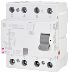 Wyłącznik różnicowoprądowy Typ B EFI-P4 B 63/0.3 002061973