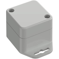 TruComponents 308041 Flanged box ABS Light grey