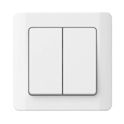 Łącznik podtynkowy świecznikowy, Silva, biały / 46133