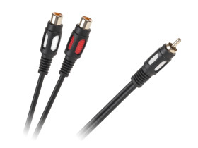 Kabel 1RCA-2 gniazda RCA 25cm