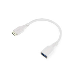 Kabel USB gn.A-mikroUSB 3.0 0,2m OTG gniazdo-wtyk UNITEk Y-C453 do dysku