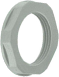 Counter nut, M20, 27 mm, light gray, 53119220