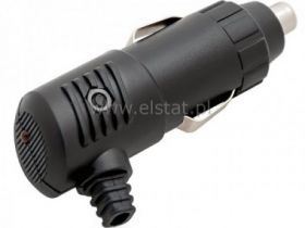 Wtyk zapalniczki przewód kątowy; bezpiecznik 3A