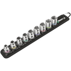 Wera 05003973001 Belt B 4 Zyklop Socket Set 3/8&quot; 9pc