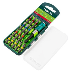 Zestaw bitów 15 szt., 25 mm - 3 x PH, 3 x PZ, 3 x SL, 5 x TX + uchwyt magnetyczny 66H606