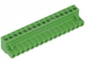 Listwa montaż. kątowa 16-zacisk. żeńska r =5,08