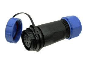 Gniazdo; SP2111C/S12II-1C; 12 torów; lutowany; 0,75mm2; 4,5-7mm; SP21; na przewód; IP68; 5A; 400V; Weipu; RoHS; SP2111/S12II-1C