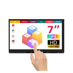7-calowy monitor dotykowy IPS 1024x600 HDMI - ekran do Raspberry Pi