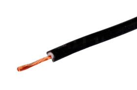 Silicone cable Li2G-0.5mm 10A Black