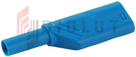 Wtyk banan bezp. 4mm do poł. wież. LAS S WS-BU 24A nieb