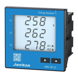 Janitza 5234002 UMG 96-S2 Digital Meter Monitors Voltage Quality