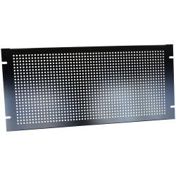 Hammond PPFS19008BK2 5U Steel Blank Panel Black - Perforated 483 x 2 x 222
