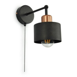 Lampa LOFT ABI-G K4W 1xE27 kinkiet czarno złota