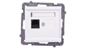 Sonata Gniazdo Komputerowe Pojedyncze Rj45 Kat.5E Ecru Krone Gpk-1R/K/M/27