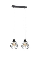 Lampa wisząca loftowa 2xE27 FOSKAL BLACK