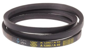 Pas napędowy, profil A, materiał: PET, guma, 13mm x 8mm x 1.28m, RS PRO