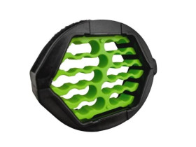 Organizer na kable i przewody na rzep czarny, zielony i niebieski wkład ALANTEC