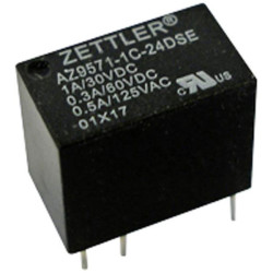 Zettler Electronics AZ9571-1C-5DSE PCB Relay 5V DC Sealed for Wave Soldering