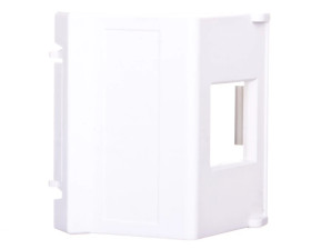 Simon Connect Płytka K45 gniazda teleinformatycznego pojedynczego RJ skośna czysta biel K080/9 RJ