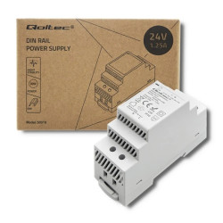 Qoltec Zasilacz na szynę DIN 30W 24V 1.25A Szary