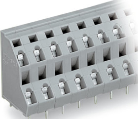 PCB terminal, 12 pole, pitch 7.5 mm, AWG 28-12, 21 A, cage clamp, black, 736-506/000-004