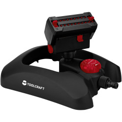 Toolcraft 2302369 Square Sprinkler Covers Up to 378 m&#xB2; Efficient Use