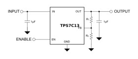 300mA, small-size, high-PSRR adjustable low-dropout regulator