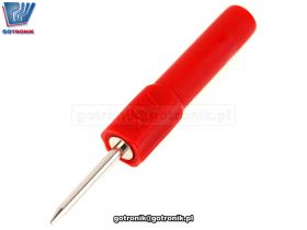 Sonda pomiarowa 2mm na gniazdo banan czerwona