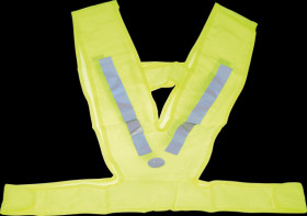 Bike - safety vest for children with school bags, yellow