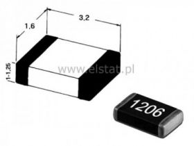 RMC1,0M-1206 rezys.SMD 1,0 MOhm 0,125W